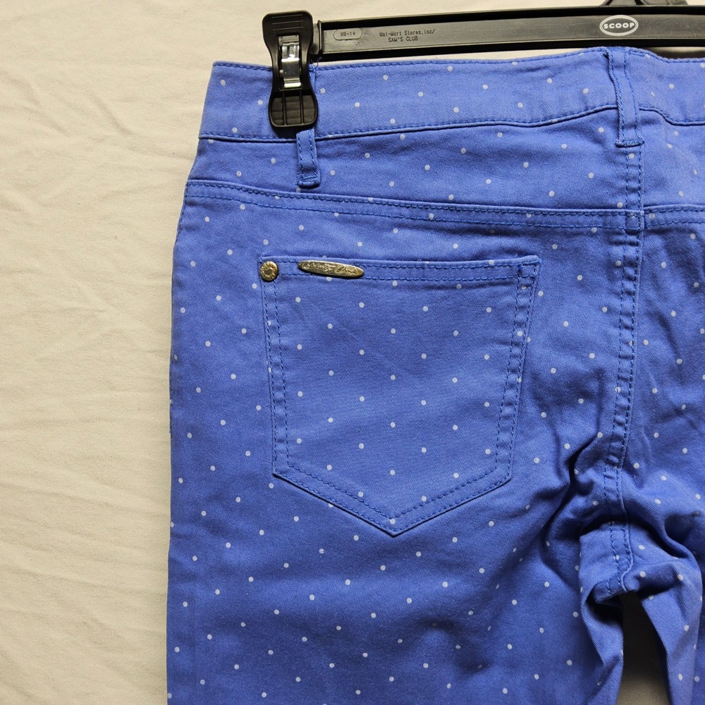 Celebrity Pink Skinny Jeans Womens 9 Periwinkle Polka Dot Stretch CJ2718P594 - Picture 4 of 9
